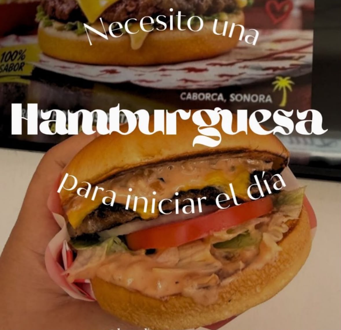Hamburguesa Express recién hecha en mano